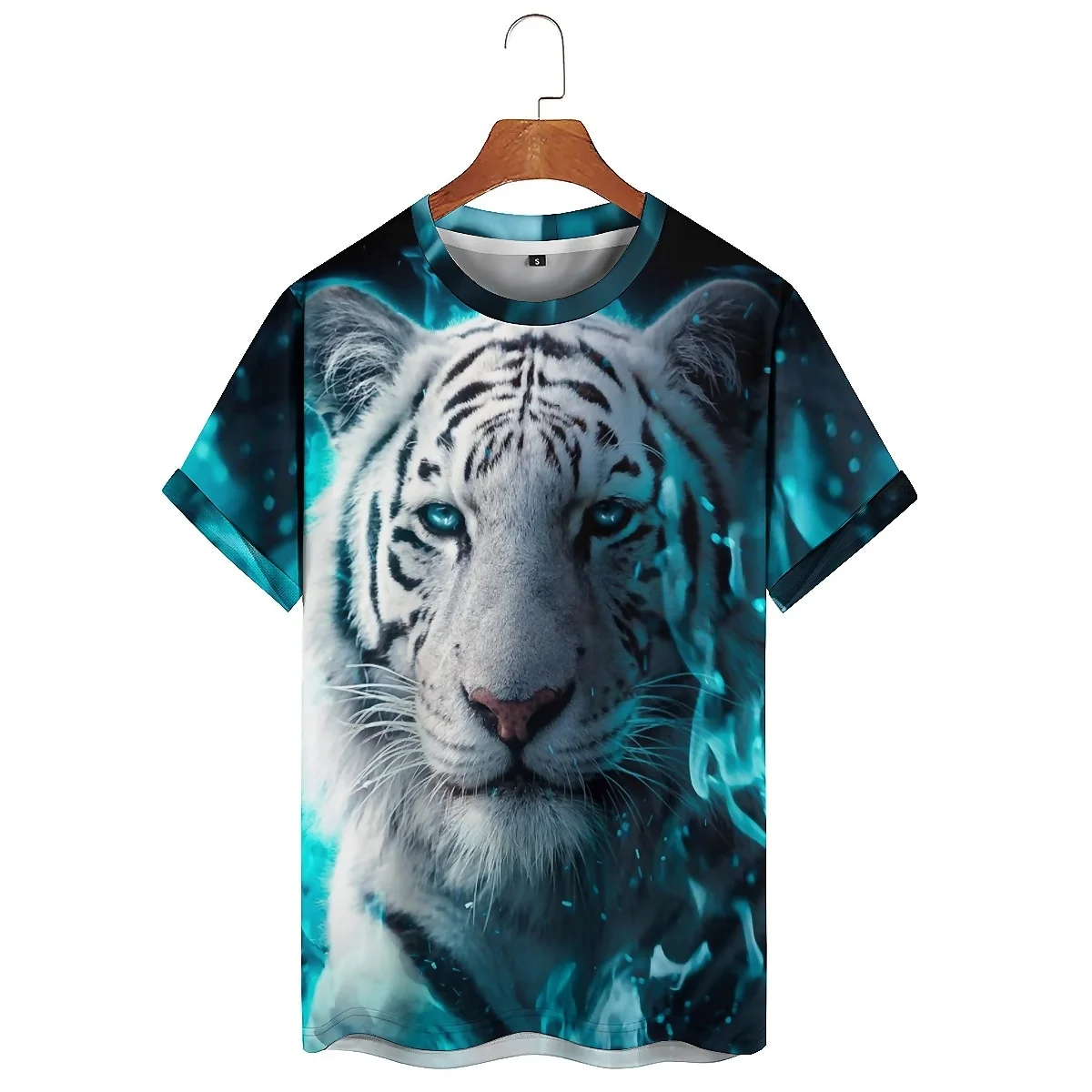 Summer outdoor activities, mechanical punk men's 3D printed short-sleeved T-shirts, soft and comfortable fabric, high-quality,
