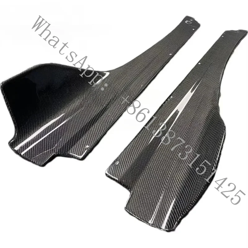 

Premium Carbon Fiber Side Skirts Kit 720S Compatible with OEM Bumpers V Style Aerodynamic Enhancement Lightweight Du