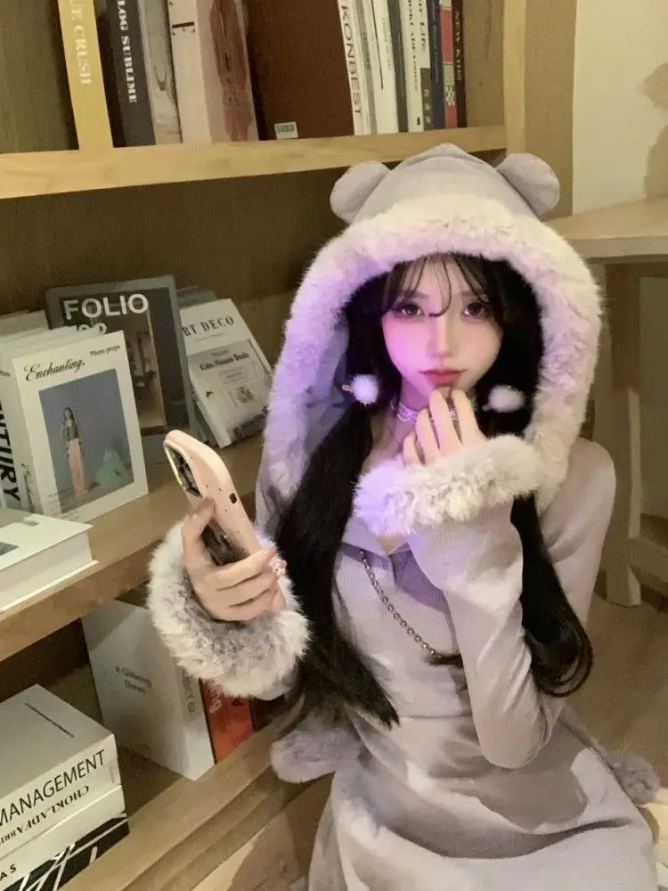 Abiti da donna a maniche lunghe Abito da festa notturno Elegante primavera Cupro Avorio Collo quadrato Smocking a strati Vita bassa Minimalista piccante