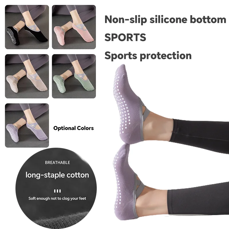 YUPAO-Chaussettes de Yoga en Coton Pur pour Femme, Nylon, Section Non ALD, Bandage, dehors, Ballet, brev, Absorption d'Humidité, Transpiration