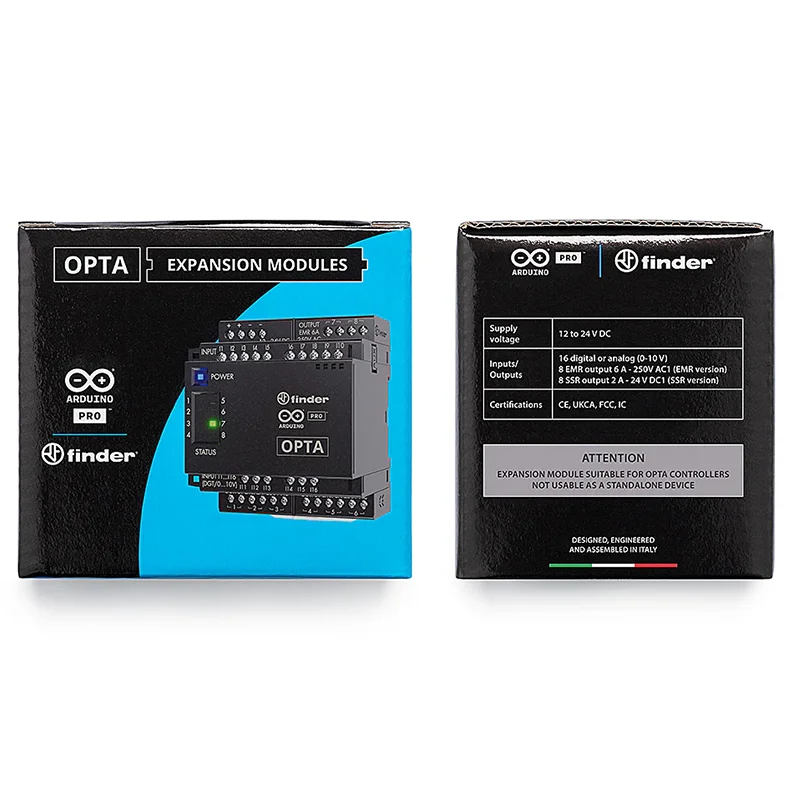Arduino Pro Opta Ext D1608E AFX00005 منتج إيطالي أصلي RS485 Lite WiFi A0602 D1608S Finder Pro Micro PLC