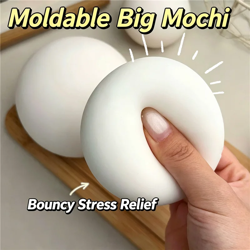 Simulation Flour Filling Mantou Mochi Squeeze Toy Soft Slow Rebound Sensory Soothing Anxiety Stress Heal ADHD Autism Calming Toy