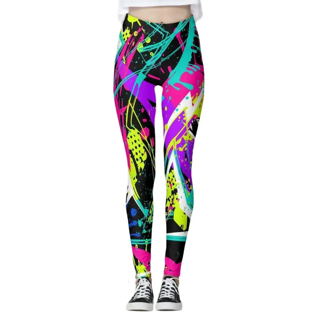 Pantaloni da palestra per yoga da donna senza cuciture Abbigliamento sportivo Elastico a vita alta Push Up Esercizio atletico Leggings fitness