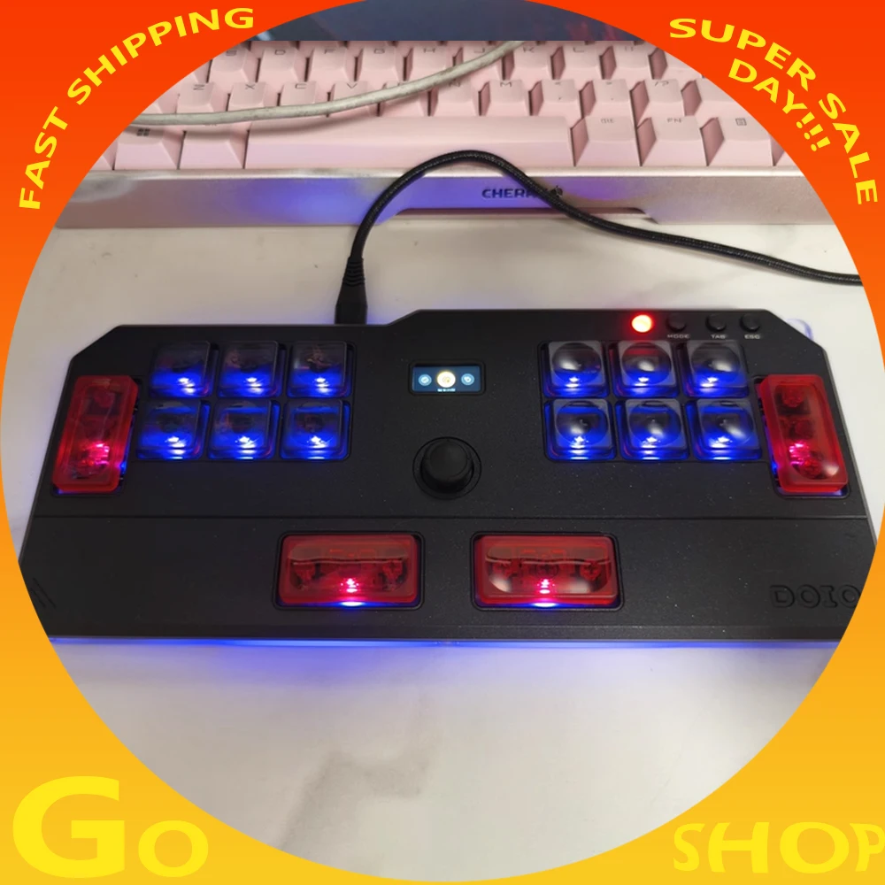 

DOIO HITBOX KBGM M01 HE Aluminum Alloy Acrylic Low Magnetic Switch Gamer Keypad Keyboard OSU/DJMAX/Muse Dash/EZ2ON Gifts