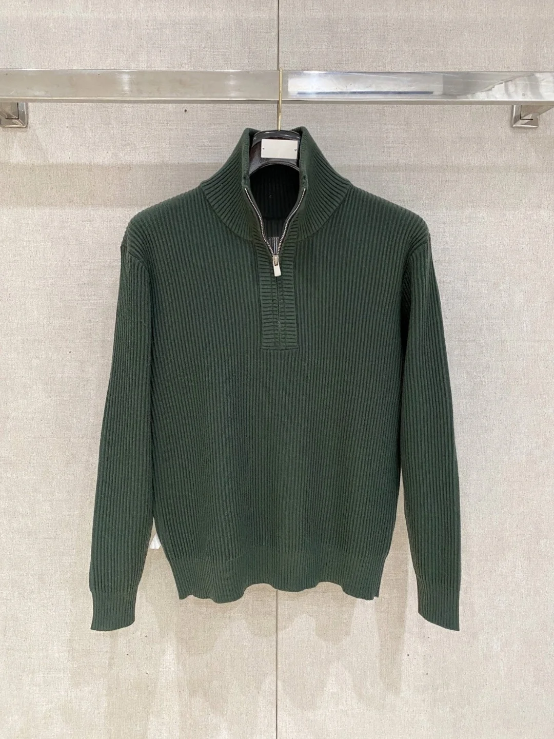 

New Autumn Winter Men's Knitwear f Zipper Stand Collar Busin Sle Vest Sweater Slim Fit Faionable ly Men's Faion