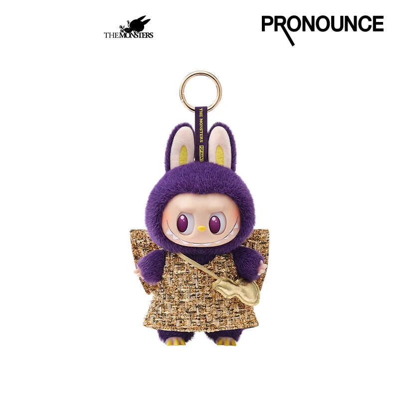 Labubu X Pronounce Wings Of Fortune Vinyl Doll Cute Labubu Hanging Card Trend Decoration Toys Gift Children Christmas Presents