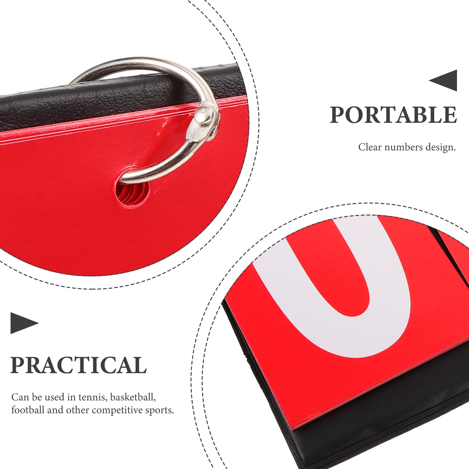 

Портативный флип для баскетбола, прочная спортивная многоразовая табло для соревнований, волейбольное табло, теннисный секретарь, бейсбол