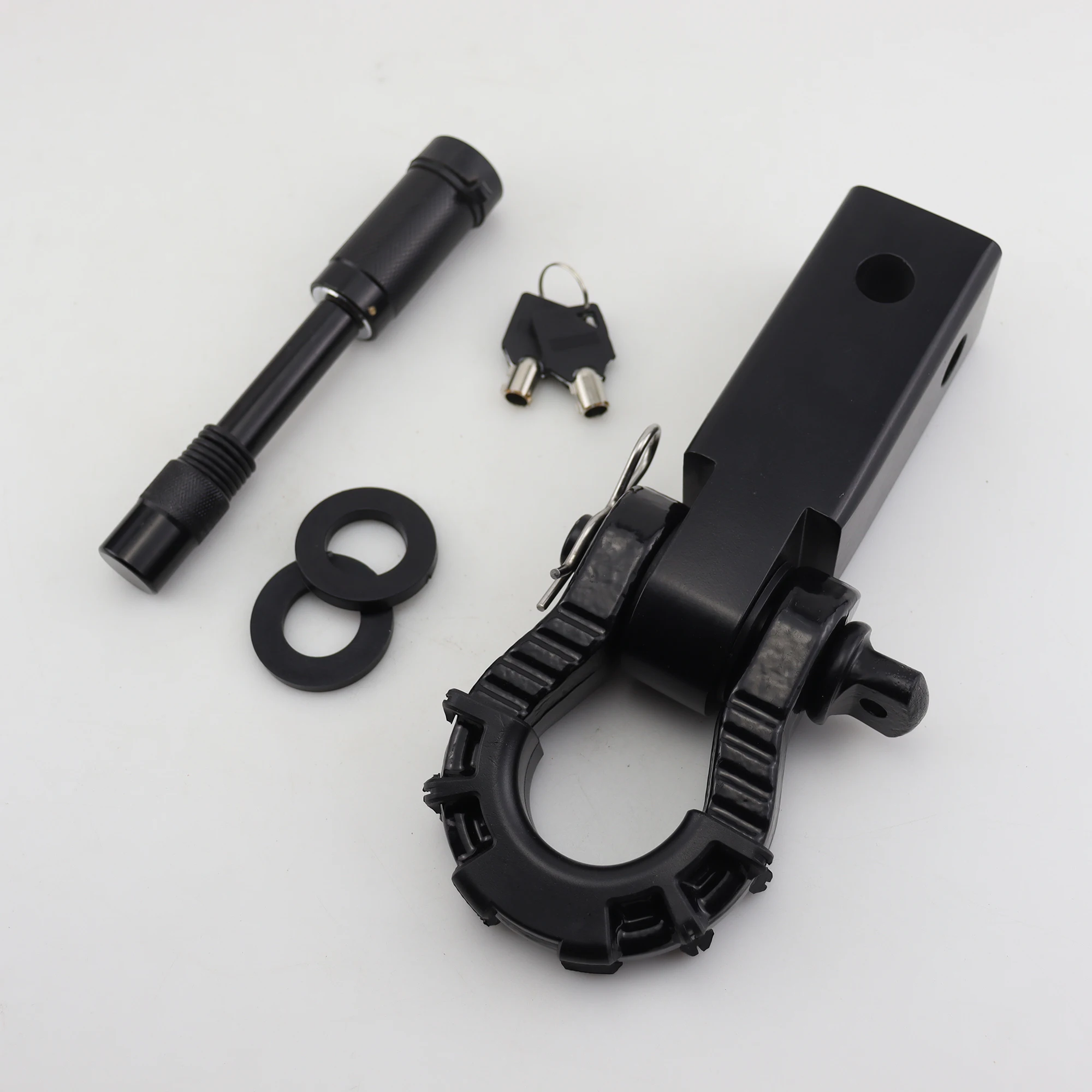 1Set 8T D Ring Shackle,2in Universal Shackle  Trailer Hitch Lock Receiver for Vehicle Recovery Offroad,Trucks, Jeeps