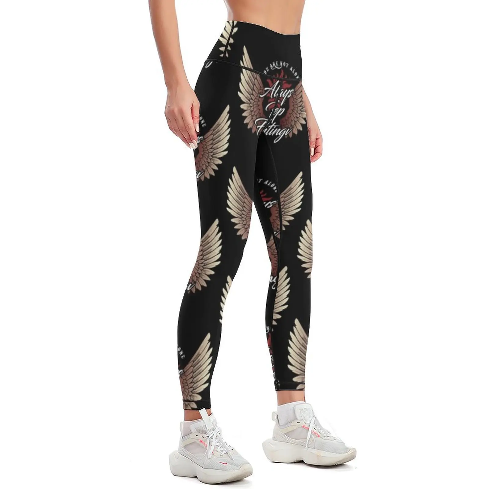 Always Keep Fighting - Angelic Leggings Training pants gym top Womens Leggings