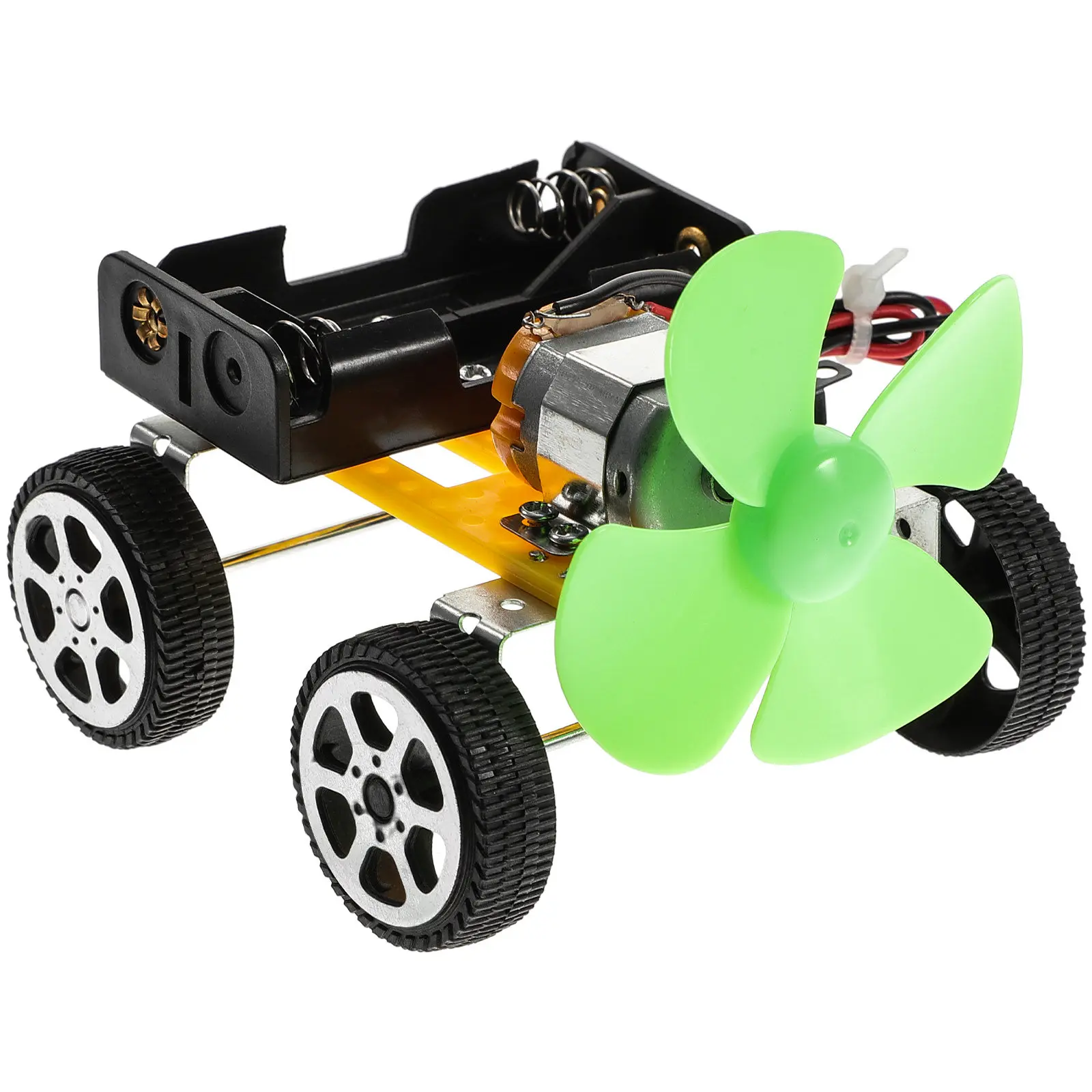 

Mini Air Fan Car DIY Educational Scientific Experiment Fun for Kids Children Early Learning Develop Thinking Observation Skill