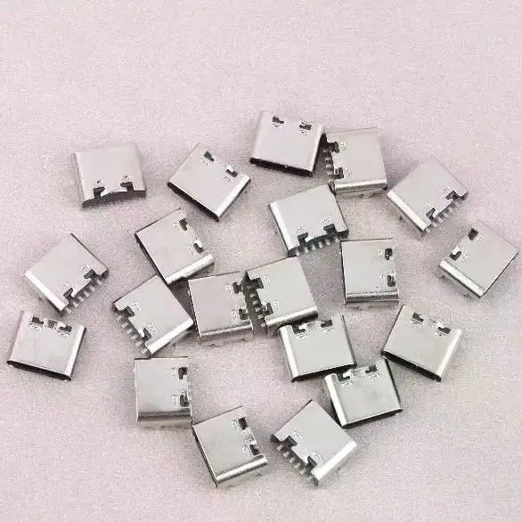 10/20 Type-C Female Charging Port Socket PCB Soldering SMD SMT DIY Repair Type-C Adapter 6-Pin Type-C Socket USB Connector Typec