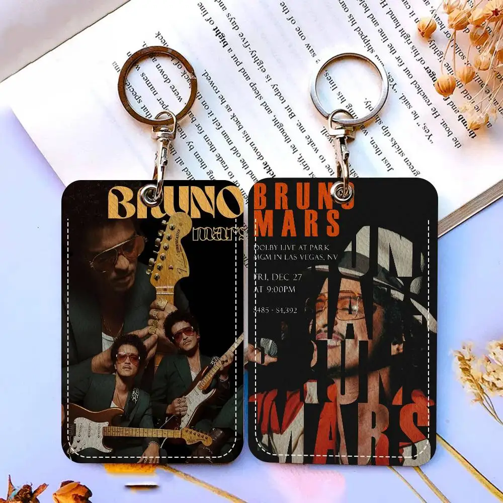 Singer B-Bruno M-Mars Personalised Holder Suitable For Bank Card,Subway, Bus Card Wallet Card Case Badge Holder Keychain
