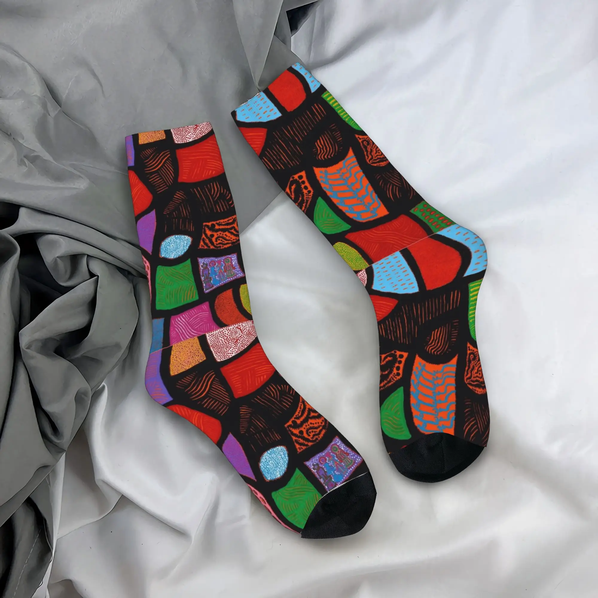 

Yayoi K-Kusama Socks Men's Women's Polyester Fashion Socks Novelty Spring Summer Autumn Winter Middle Tube Socks Gift