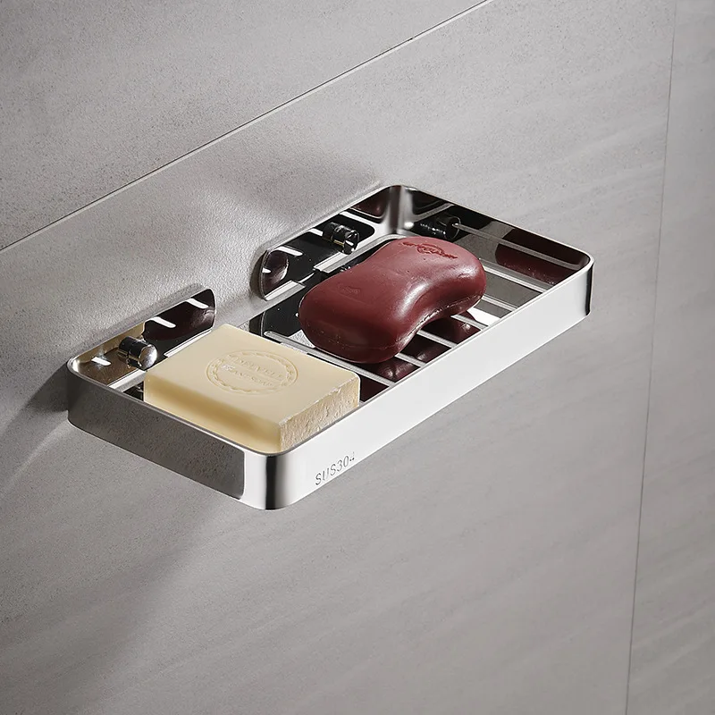 【セール中】304 ステンレス鋼の浴室の棚壁掛け石鹸スポンジオーガナイザーボックスホルダーシャワージェルシャンプー収納ラックアクセサリー