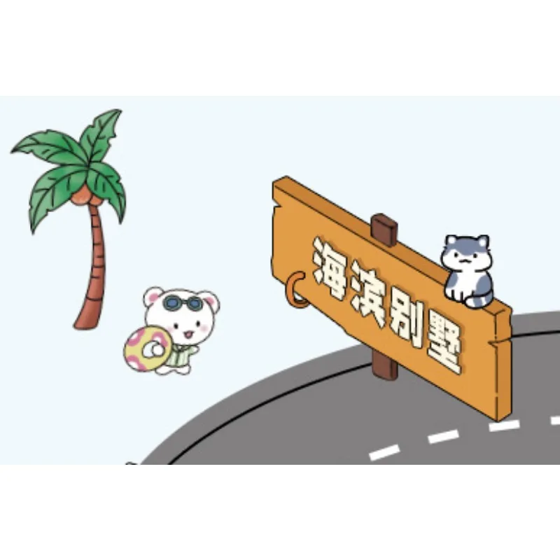 Landscaping DIY 3D Craft Kit Miniature House Model Sticker with Stacked Scene for Parent Child Play Games Classic Toys Sticker