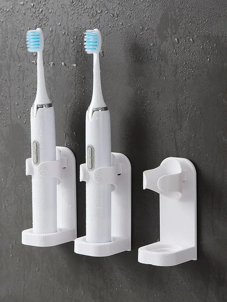 

Wall Mounted Toothbrush Holder, Non-perforated, Bathroom Toothbrush Storage Rack, Bathroom storage rack