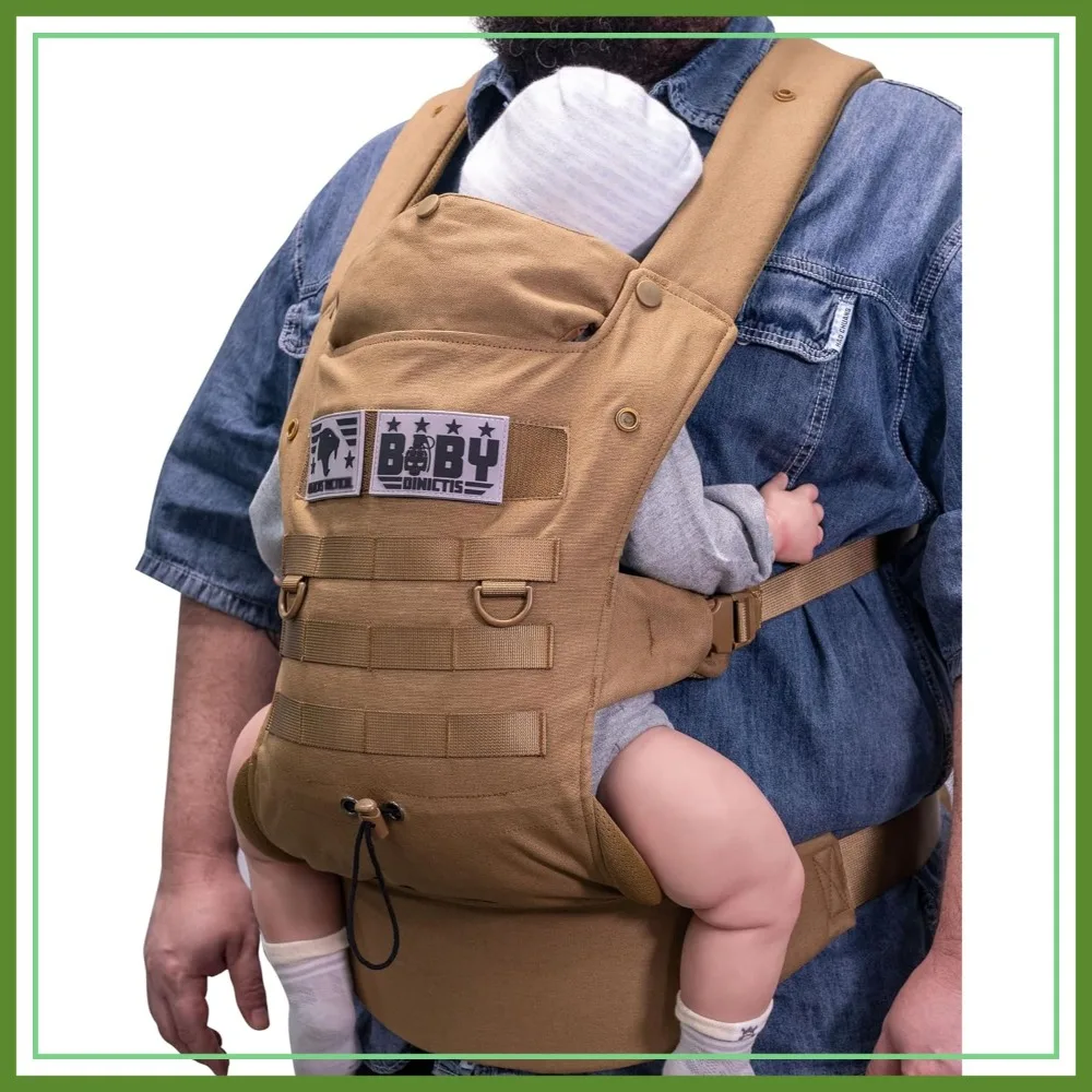 

Ergonomic Lumbar Support Baby Carrier for Infants to Toddlers (8-33 lbs), Cozy and Lightweight for Big and Tall Parents