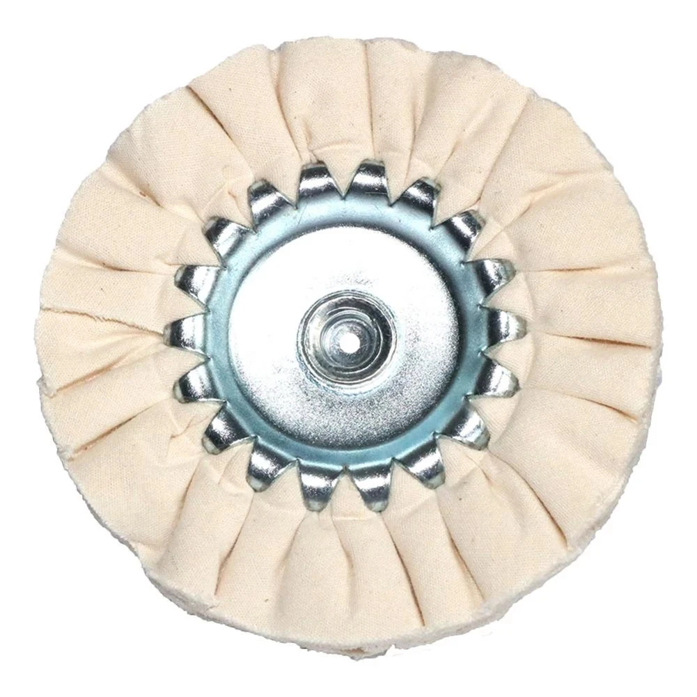 Cotton Airway Buffing Wheel, 80mm Diameter, Polishing Buffs Wheel For Metal, Stainless Steel, Aluminum Suitable For Most Drills