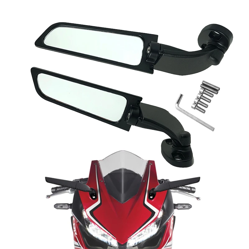 For Honda CBR250R CBR300R CBR500R CBR600R CBR650R CBR 650R Motorcycle Rearview Mirror Wind Wing Side Reversing Mirrors