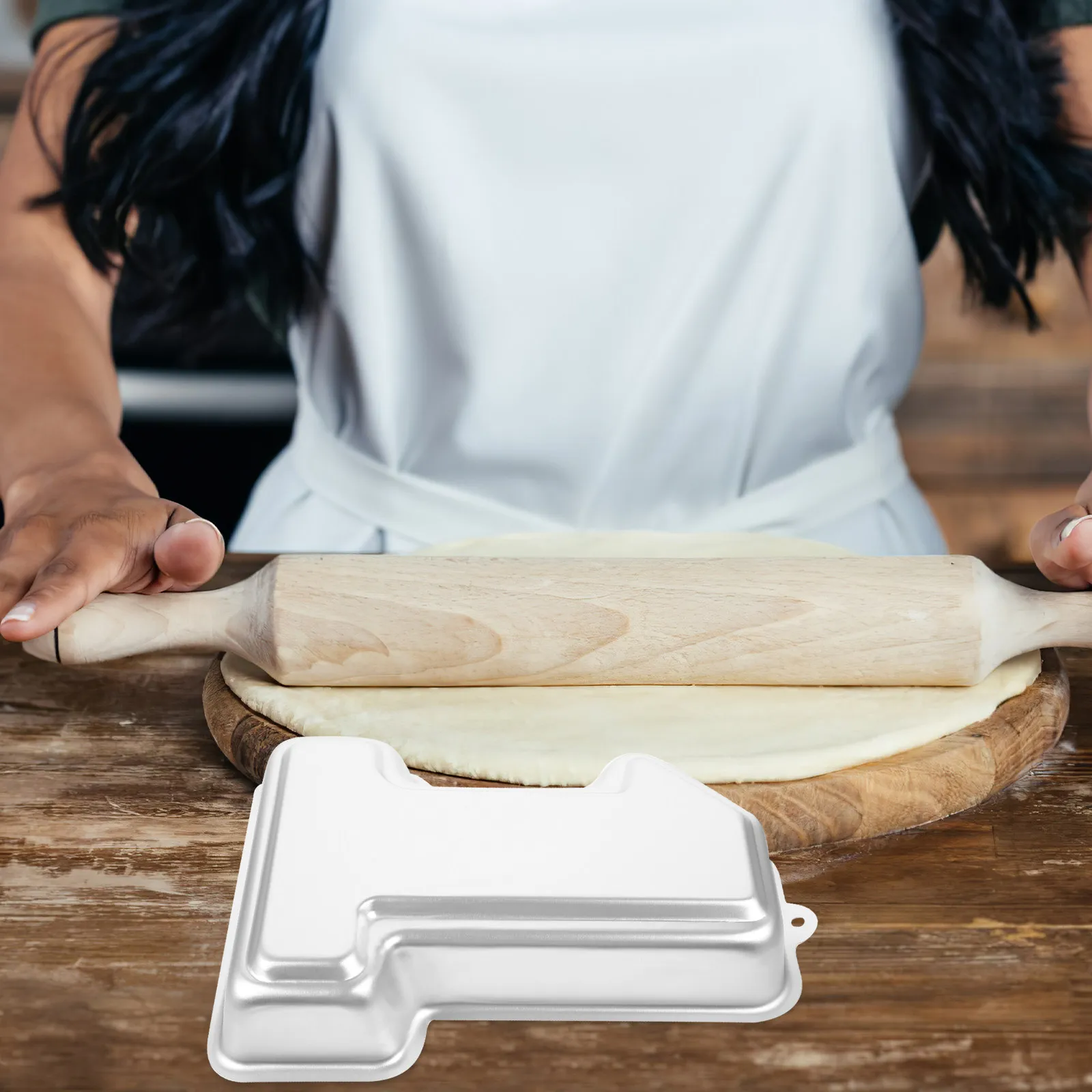 Number Mold Metal Baking Pan Essential Kitchen Tool for Birthday Cakes Pastries Mousses Household Baking Pan