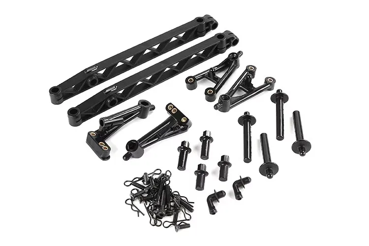 ชุดรองรับด้านข้างไนลอนความแข็งแรงสูง ขายึดอัพเกรดด้านข้างรถสำหรับ 1/5 ROFUN HPI BAJA 5T 5SC