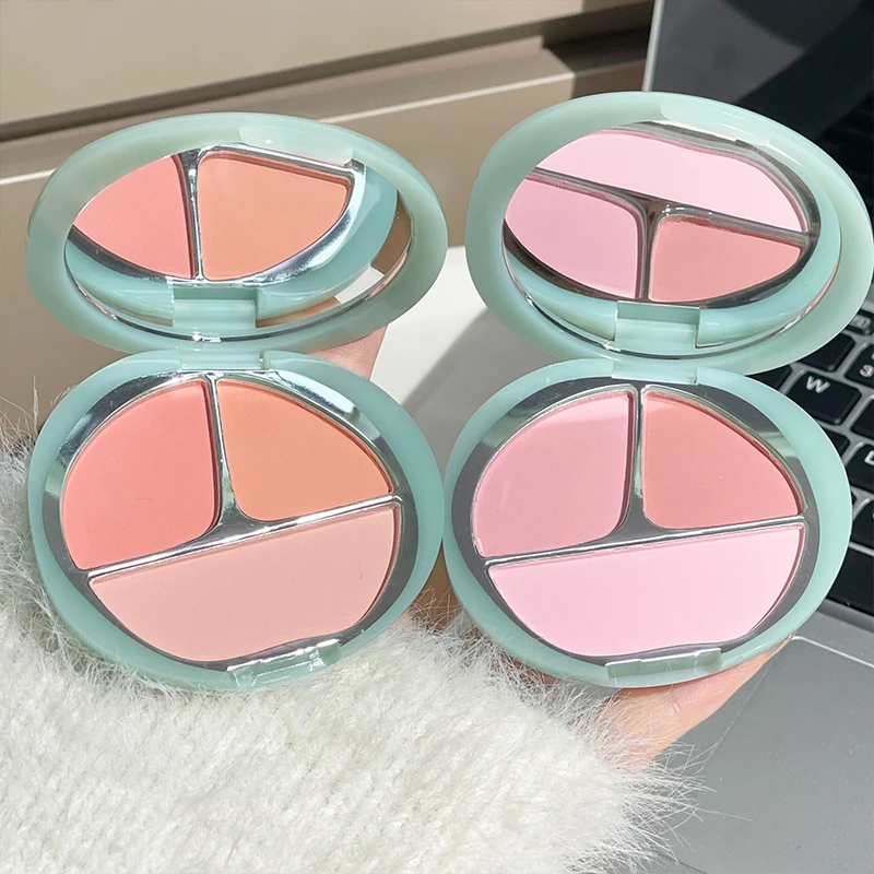 Natural Matte Face Blusher Makeup Contour Blush Palette Mousse Cheek Tint Rouge Blusher Eyeshadow Highlighter Brighten Cosmetics