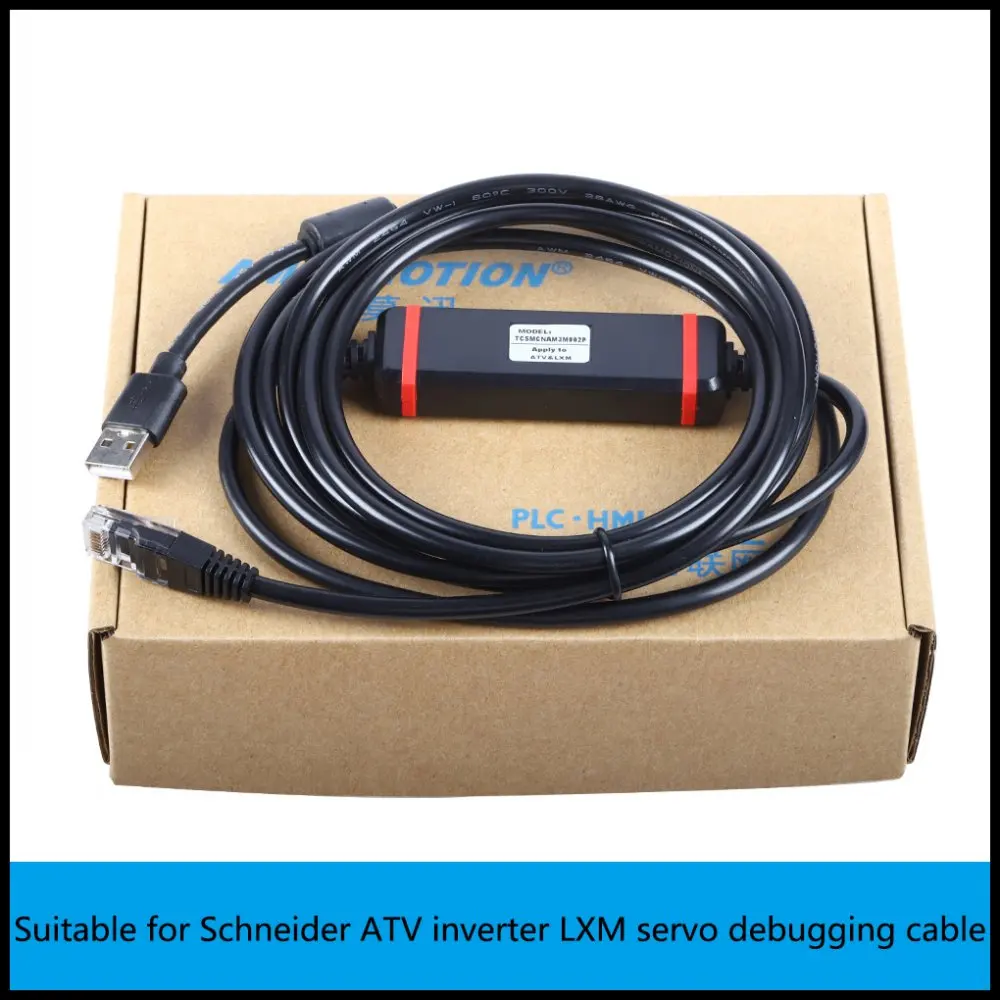 apropriado para o conversor de frequencia de schenider atv vfd lxm servo cabo de debuggle lexium movimento servo xbt n r rt m238 tcsmcnam3m002p 01