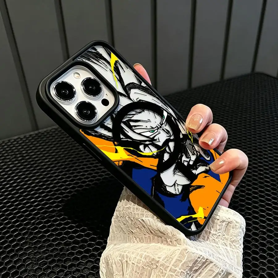 Coque de téléphone D-Dragon Balls Goku Vegeta pour iPhone 18 17 Pro Max 15 16 Plus 14 17e 12 11 13 Mini Air 16e