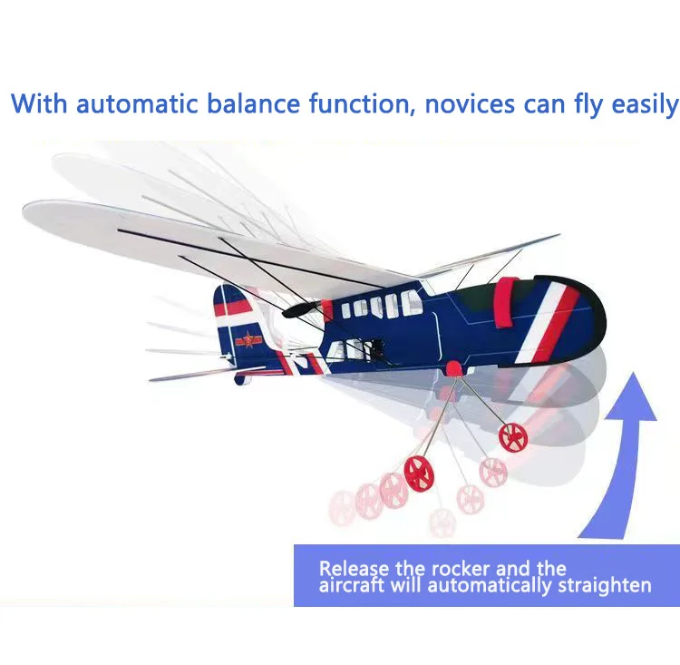 Pilot zdalnego sterowania szybowiec puszczania samolotów siebie stabilizacji żyroskop model samolotu 3-kanał akrobacyjny samolot łatwy w obsłudze
