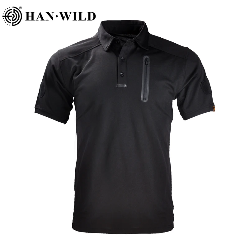 HAN WILD Combat T-Shirts Tactical Shirts Summer Outdoor Camo Shirt Men Camping Shirt Quick Dry Airsoft Shirt Hunt Clothes