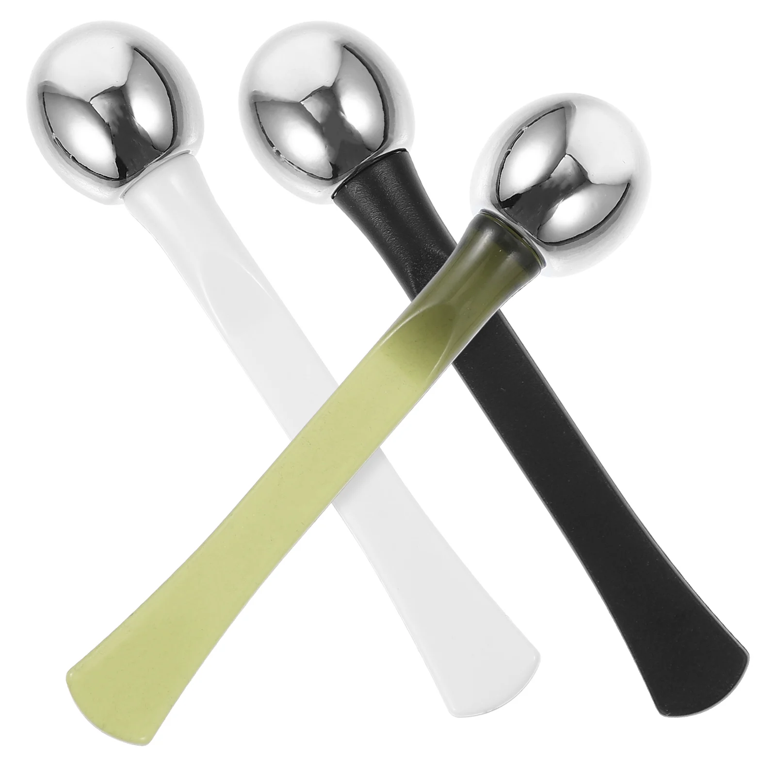 

3 pcs Cream Scooping Massage Stick Facial Makeup Beauty Tool Massager Facial Spoon Relieve Black Eye Circle
