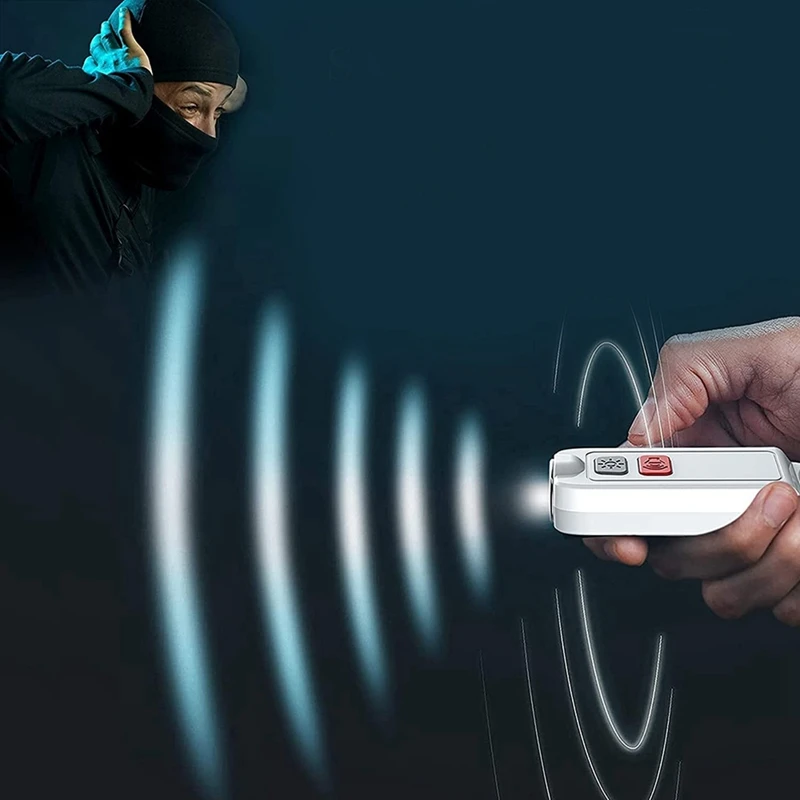 จัดส่งตลอด 24 ชั่วโมงปลุกส่วนบุคคล, สัญญาณเตือนความปลอดภัยสําหรับผู้หญิงที่มีไฟ LED SOS, ไซเรน 130DB, อุปกรณ์เสียงพวงกุญแจกันน้ําสําหรับเด็ก