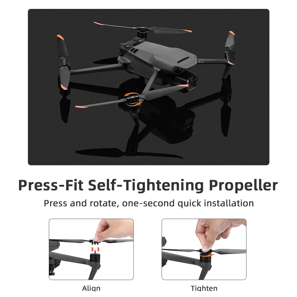

4 Pairs 9453T Propeller Quick Release Foldable Props Blade Light Weight Screw Wing for DJI Mavic 3 Pro/Mavic 3/Mavic 3 Classic