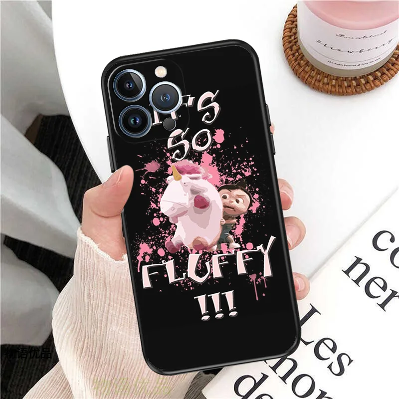 Anti-Drop Soft Phone Case For Apple iphone 13 14 Plus 15 Pro Max 12 Mini 11 7 8 6 X XS XR SE My Fluffy Unicorn Agnes Matte Cover