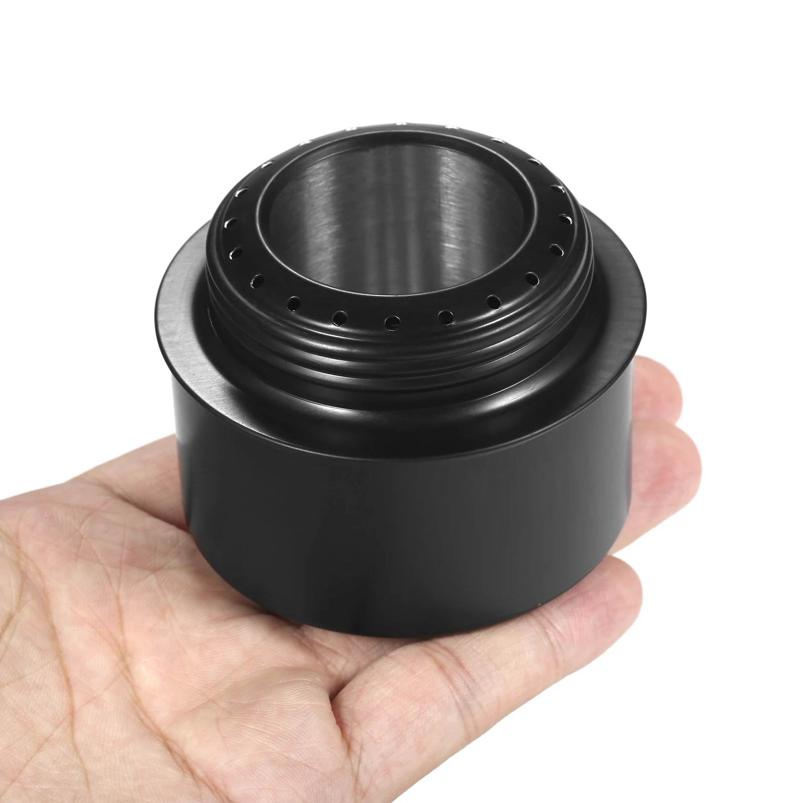 TOMSHOO Tragbarer Mini-Alkoholkocher aus Aluminiumlegierung mit Deckel, Outdoor, Camping, Wandern, Rucksackreisen, Kochherd, Alkoholkocher – Detail 15
