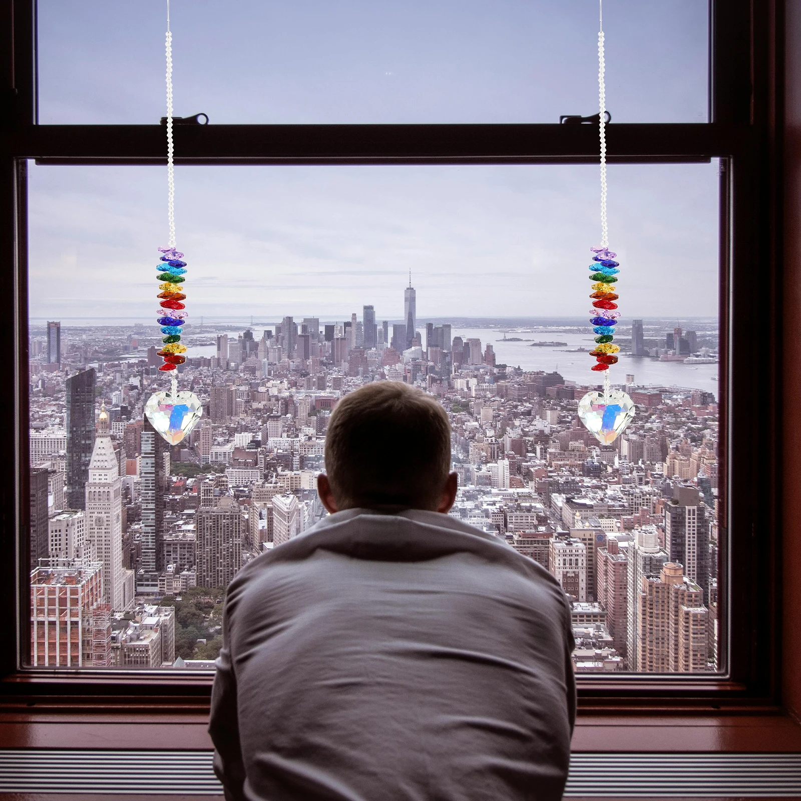 

Catcher Pendant Crystal Hanging Heart Craft Home Window Decor Decorations for Lighting