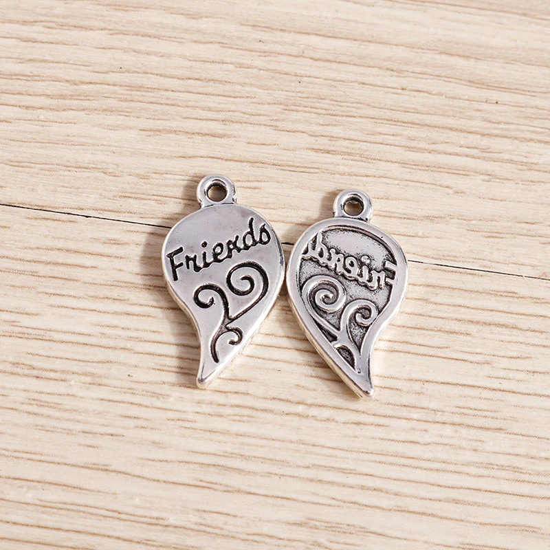 Tusember 15 Stück Legierung Gemischte Metall-Anhänger mit Kreuz, Blume, Bär, Muschel und Mond für Halsketten, Ohrringe und Schmuckherstellung – Detail 3