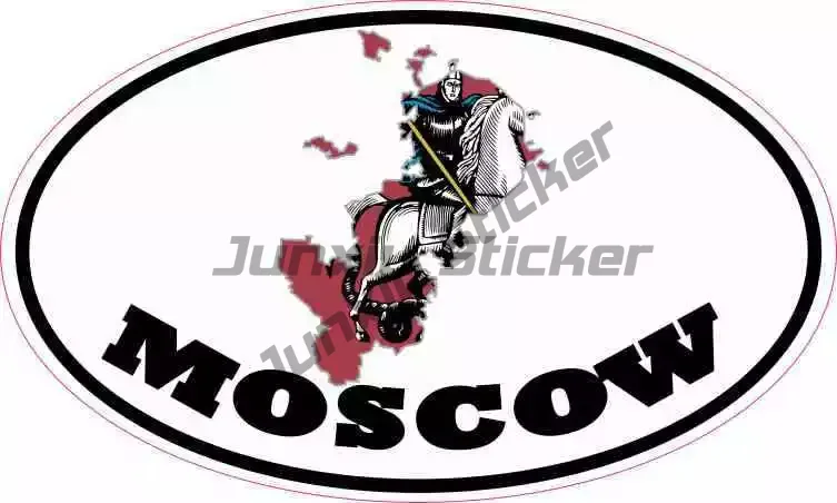 

Moscow Russia Oval Sticker Vinyl Travel Vehicle Occlusion Scratch Decal Accessories For Cars Truck Window Rv New Energy Suv Bump
