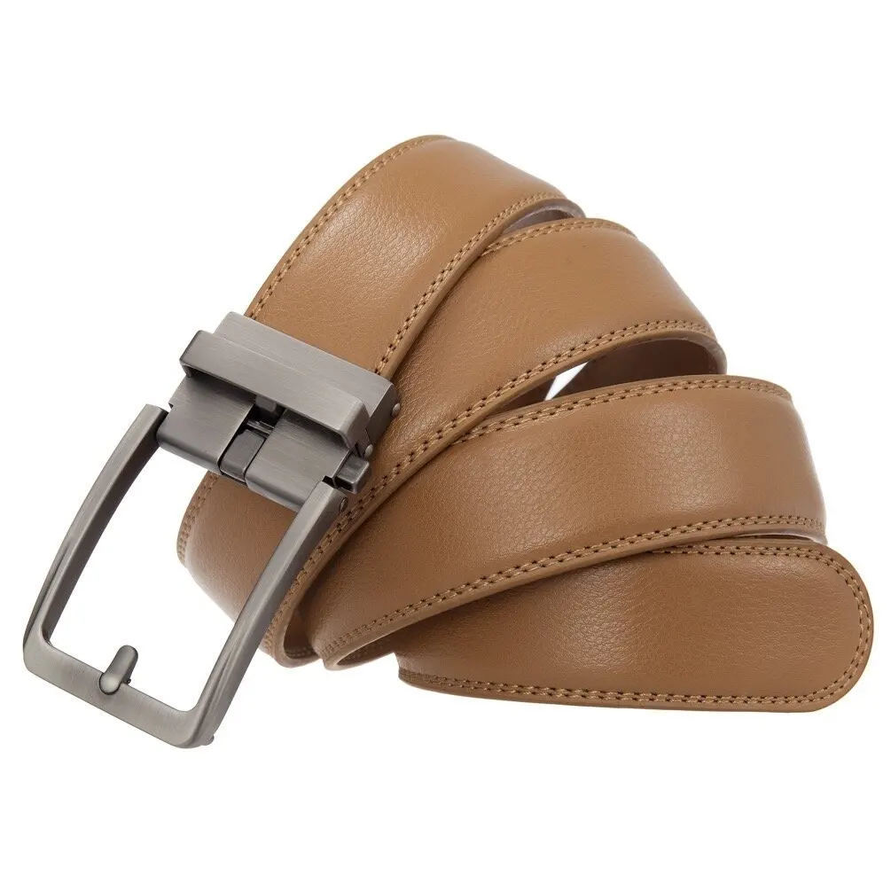 9 Farben Hochwertige Echtleder-Klickgürtel für Herren Luxusmarken-Designer Automatische Schnalle Herren-Jeansgürtel Männlicher Taillengürtel – Detail 9