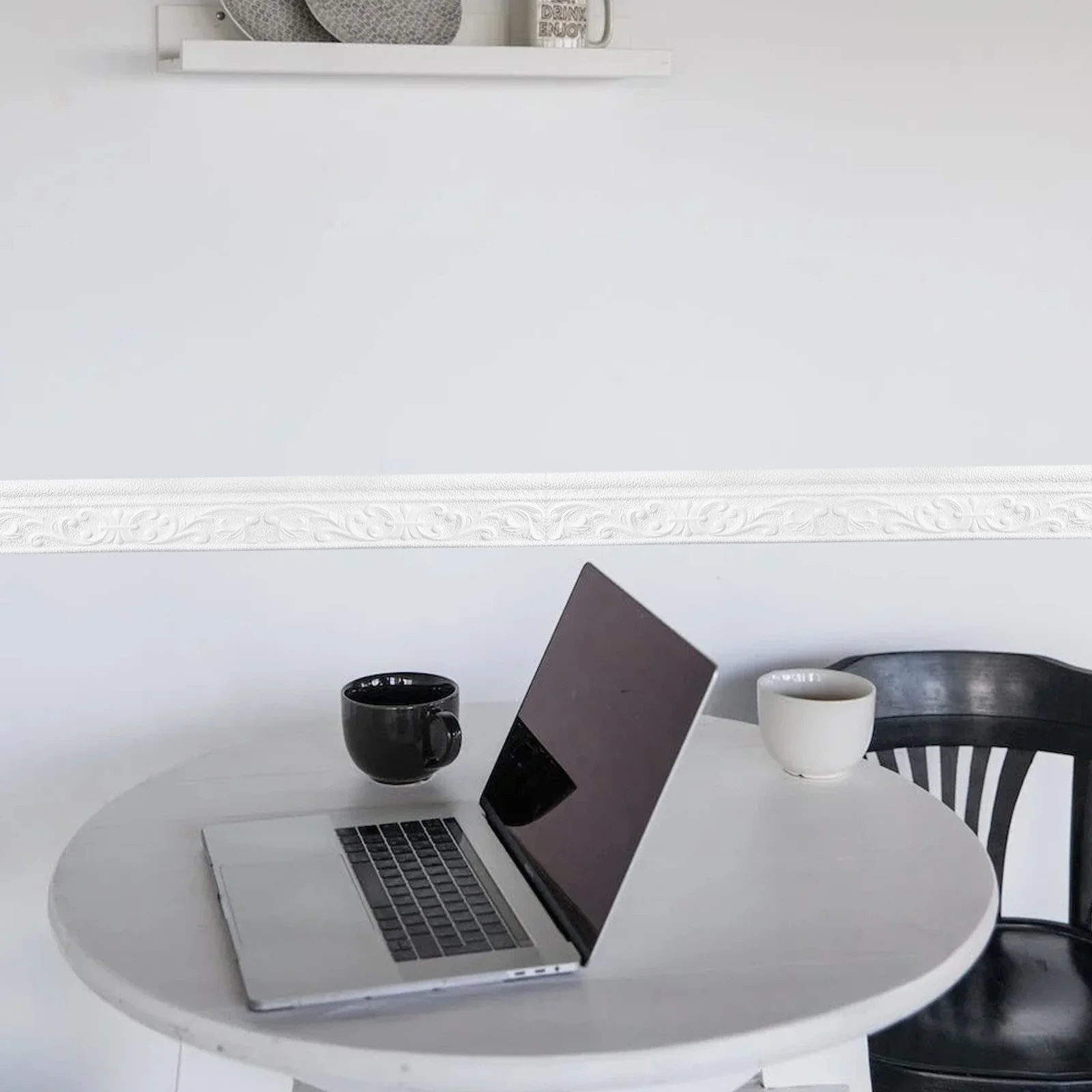 

1 Roll 3D Foam Wall Trim Peel Stick Flexible Molding For Edge Corner Protection Splashproof Anti-Collision Xpe Border Decal