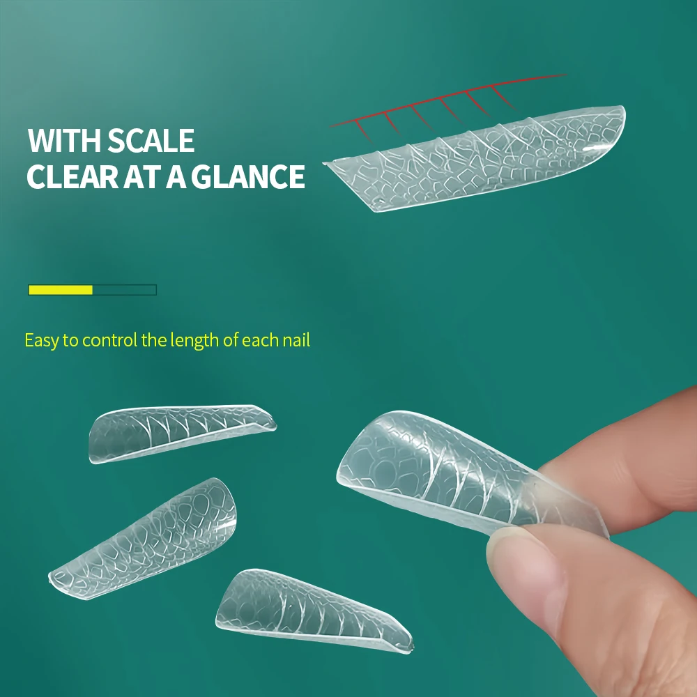 Nailpop Nail Dual Forms Modello di pelle di serpente 3D 12 dimensioni Salone professionale Stampi per estensione acrilica gel per la casa Unghie riutilizzabili 120 pezzi