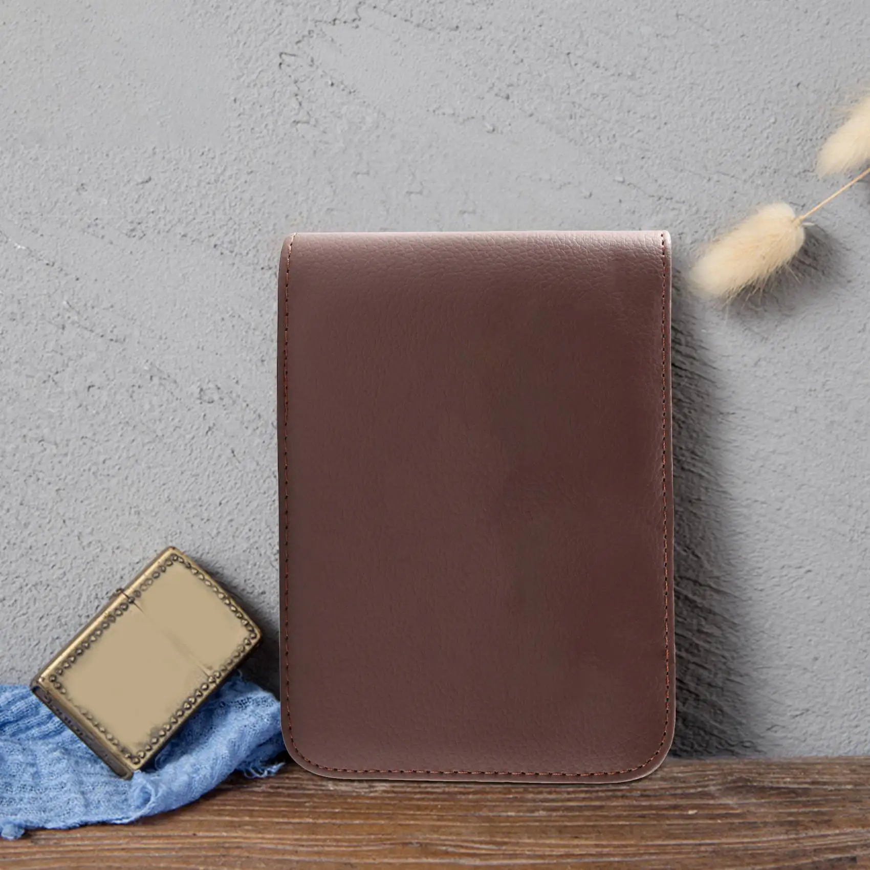 Super Sale Fountain Pen Roller Brown Leather Binder Case Holder Stationery for 12 Pens