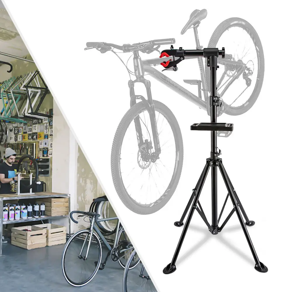 Supporto per riparazione bici da 108 -190 cm Supporto per riparazione bici portatile per manutenzione biciclette Supporto per riparazione meccanica Supporto per riparazione bici professionale