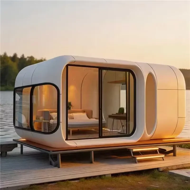Modern Prefab House Furnished Modular Tiny Home with Smart System for Mobile Resort Living Home