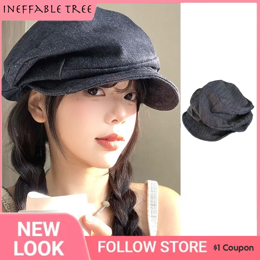 

Y2K Retro Cotton Linen Cloud Hats for Women Summer Autumn Oversize Folded Style Painter Breathable Travel Hat Boinas Para Mujer