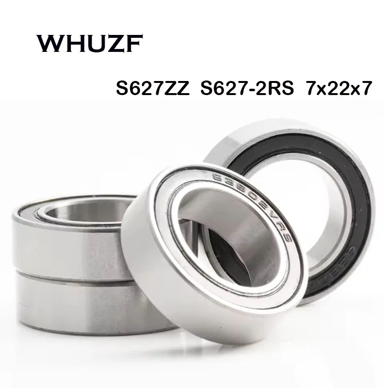 

10 шт. S627ZZ S627-2RS подшипник 7*22*7 мм ABEC-7 440C ролик из нержавеющей стали S627Z S627 Z ZZ шарикоподшипники 7 22 7
