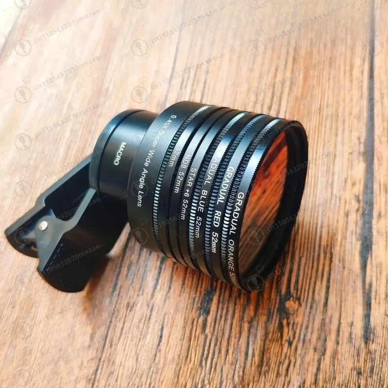 4K HD Phone Camera Lens 37mm Large Aperture Wide Angle Macro Detachable Filter for Smartphone