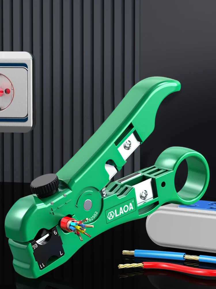 LAOA Functional wire stripper, adjustable cable, cable wire stripper, network wire stripper