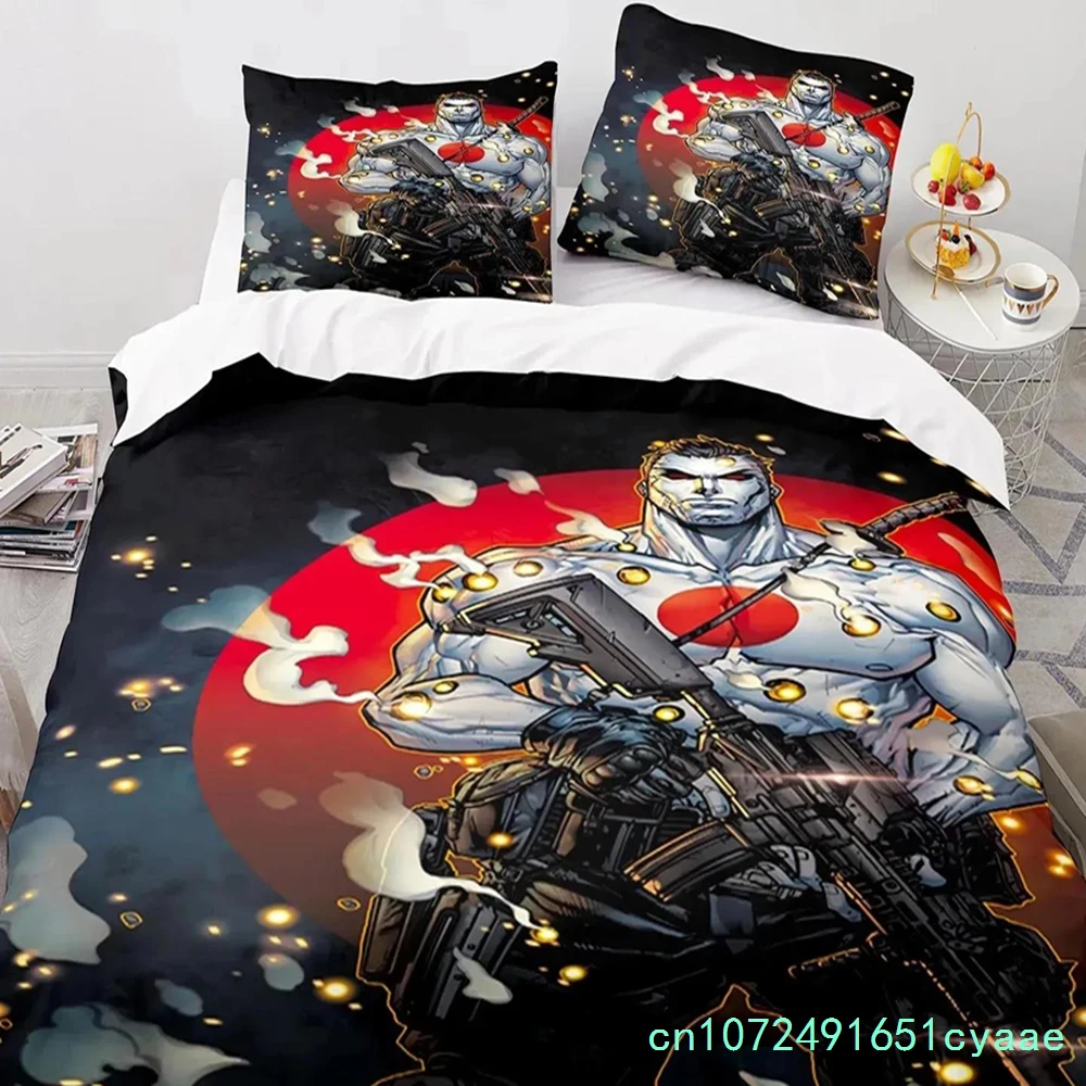 Game BloodShot Blood Warrior Bedding Set Boys Girls Twin Queen Size Duvet Cover Pillowcase Bed Boys Adult Home Textileextile 3