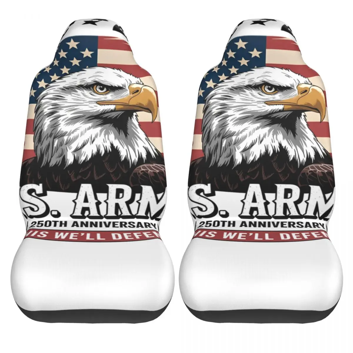 America USA 250th Anniversary Universal Car Seat Cover Auto Interior Women Seat Covers Polyester Car Accessories